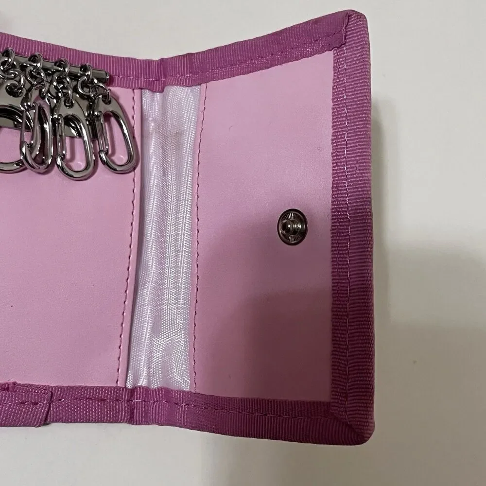 Sesame Street Baby Characters Pink Glitter Key Holder Coin Wallet Tri-Fold 2007